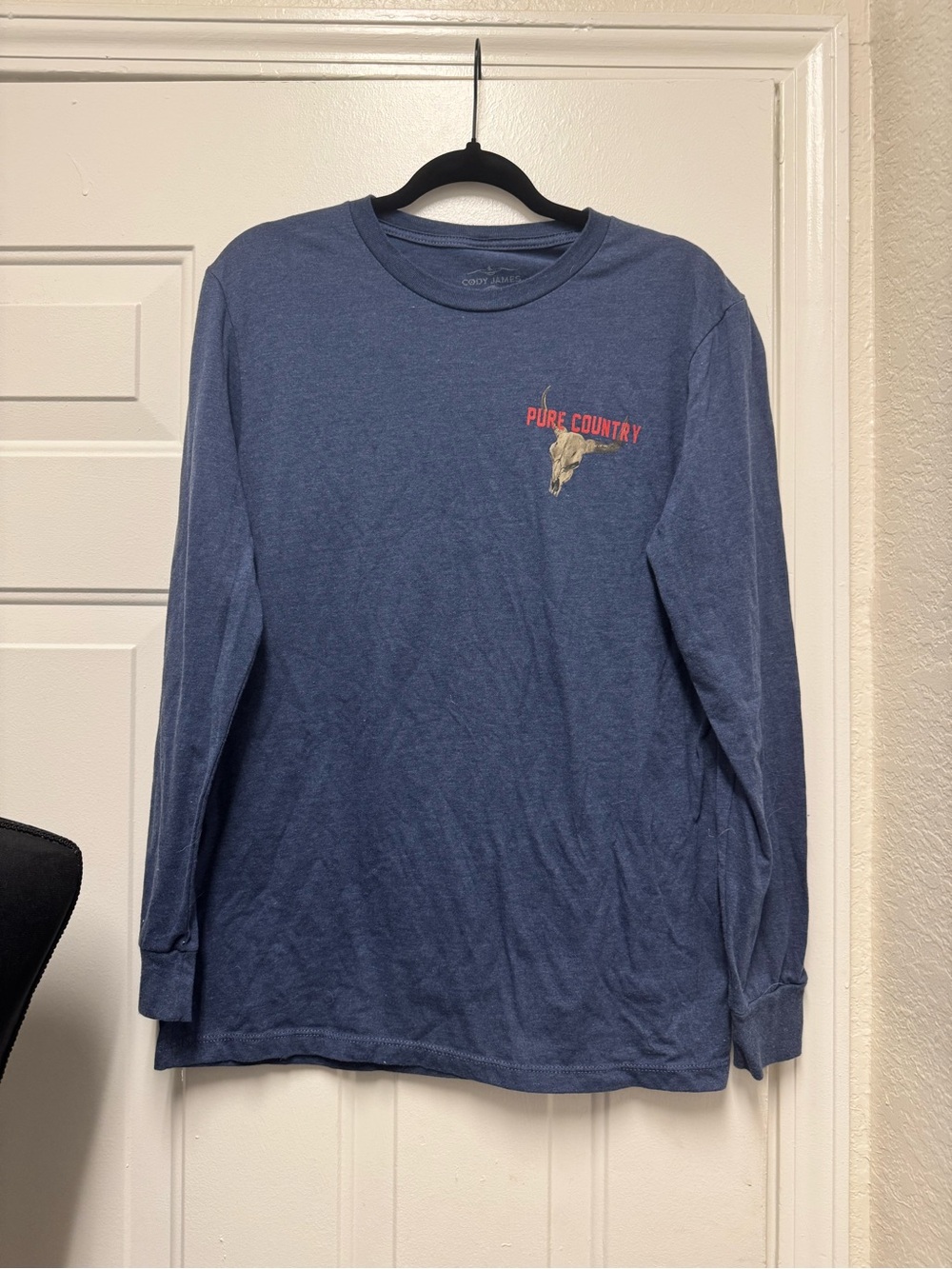 Pure Country Men's Long-Sleeve Tee — Blue